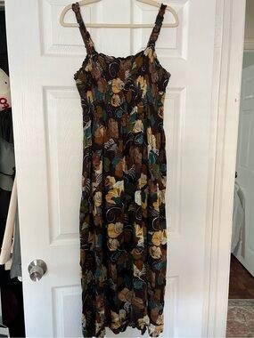 Vintage Karin Stevens Dress Womens 10 Sleeveless Artsy Boho Festival 90s